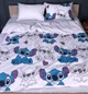 Простирадло на гумці дитяче Бязь Stitch Love Білий 70*190 висота 10 см - зображення 2