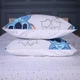 Комплект постельного белья Бязь Little Stitch 155х215 см Белый/Голубой - изображение 3