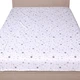 Простирадло без резинки Бязь Silver Stars 150*220 см Білий/Сірий - зображення 1