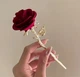 Шпилька для волос с декоративной розой, красная, 1 шт - изображение 1