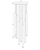 Люстра Edlin PLP2412-7B Locus - изображение 7