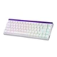 Механічна клавіатура з HOT SWAP на магнітних світчах AULA HERO 68 HE , 8K, 68 key, RGB, Win,Mac OS, УКР/АНГЛ, White Contours/БІЛА (HERO68HEWC) - зображення 8