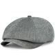 Кепка восьмиклинка хулиганка NewsBoy cap льняная VladAltex 55 Серый 9215-6 - изображение 1