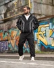 Спортивний костюм RETRO Nike чорний з сірим чоловічий плащівка crash сітка вільний крій XXXL - зображення 1