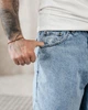 Джинсы багги Stussy Fantom серые мужские деним свободный крой винтаж 28 - изображение 7