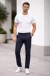 Чоловічі штани чінос Jachs New York, slim fit завужені, темно-сині, розмір W33 - изображение 1