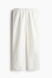 Штани з бавовни relaxed H&M 1231065001c61 M білі (100009465) - зображення 3