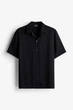 Рубашка regular fit H&M 1227342002c61 M черная (100009457) - изображение 1