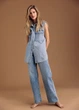 Джинсовий жилет H&M 948870001c21 XS блакитний (100013635) - зображення 1