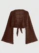 Легкий кардиган Shein rz2306167214947991 XS коричневый (100007856) - изображение 2
