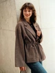 Пальто Shein sz25090403882115108 XL коричневе (100007900) - зображення 2