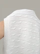 В’язаний светр Shein sz2408244348221220 M білий (100007523) - зображення 4