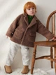 Теплая куртка Shein sk2409304414222955 122 см коричневая (100008563) - изображение 4