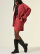 Костюм (сорочка, спідниця) Shein sz25062326164010115 S червоний (100007497) - зображення 4