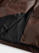 Куртка из эко кожи Shein sm2408199561688818 M коричневая (100008543) - изображение 5