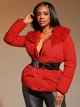 Стеганная куртка Shein sz2309250615538412 M красная (100007741) - изображение 7