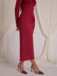Атласна спідниця Shein sz2410151182231603 M червона (100007521) - зображення 6
