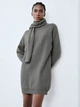 Светр-сукня Shein sz2410187491990717 XL сіра (100008013) - зображення 6