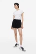 Шорты из хлопка H&M 992104001c61 S черные (100009396) - изображение 3