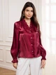 Блузка Shein sz25072104700247843 S красная (100007828) - изображение 3