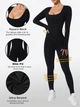 Спортивный комбинезон Shein st2311100825850555 S черный (100007895) - изображение 2
