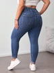 Джинси skinny Shein sz25042912541121844 6XL сині (100007411) - зображення 6