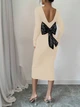 Свитер-платье Shein sz2410223064433837 S бежевый (100007957) - изображение 2