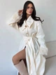 Пальто Shein sz25062647242356332 XS біле (100008339) - зображення 8