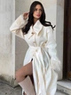 Пальто Shein sz25062647242356332 XS біле (100008339) - зображення 10