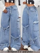 Джинси Shein sz2409072598362984 S блакитні (100008261) - зображення 2
