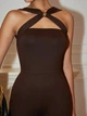 Комбинезон Shein sz25032001331382856 XS коричневый (100007880) - изображение 4