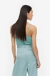 Топ с вырезом H&M 1171522004c61 M голубой (100009353) - изображение 2