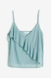 Топ с вырезом H&M 1171522004c61 M голубой (100009353) - изображение 5