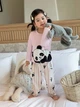 Пижама (лонгслив + штаны) Shein sk25080587377884304 122 см комбинированные (100008577) - изображение 4