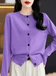 Кардиган Shein sz2403167953923315 M фіолетовий (100008250) - зображення 5