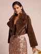 Шубка Shein sz25072873146261833 M коричнева (100008036) - зображення 1