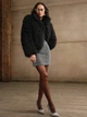 Шуба-тедди Shein sz2404209930099999 XS черная (100008045) - изображение 6