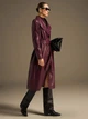 Пальто Shein sz25052021041000201 M бордовое (100008345) - изображение 8