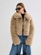 Еко шубка Shein sz2408029710946284 M бежева (100007520) - зображення 4
