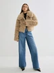 Еко шубка Shein sz2408029710946284 M бежева (100007520) - зображення 7