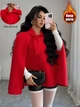 Накидка Shein sz25072118938293333 XL червоний (100008342) - зображення 4