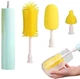 Электрическая щетка для мытья посуды BRUSH желтая AND412 USB IPX7 3 насадки - изображение 5