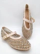 Балетки женские Ideal shoes 39 24,5 см бежевые 16 - изображение 4