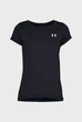 Жіноча чорна футболка UA HG Armour SS Under Armour XS 1328964-001 - изображение 3