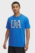 Чоловіча спортивна футболка Under Armour COLLEGE CREST LOGO SS 6005611-402 синя бавовняна Розмір M - зображення 1