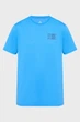 Чоловіча блакитна футболка UA TRIPLE STACK LC LOGO SS Under Armour S 6004173-402 - изображение 1