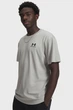 Чоловіча сіра футболка UA M LOGO EMB HEAVYWEIGHT SS-GRY Under Armour XXL 1373997-069 - изображение 1