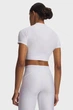 Жіночий білий топ HeatGear Crop Mock SS-WHT Under Armour XS 6010006-100 - зображення 2