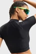 Жіночий чорний топ HeatGear Crop Mock SS-BLK Under Armour XS 6010006-008 - зображення 6