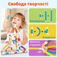Магнітний 3D конструктор для дітей 66 деталі з гнучкими стрижнями і магнітними кульками - зображення 9